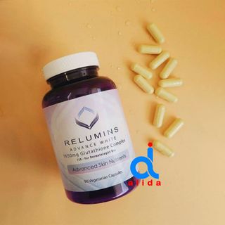 VIÊN UỐNG TRẮNG DA RELUMINS ADVANCE WHITE 1650MG GLUTATHIONE COMPLEX 90 VIÊN CỦA MỸ