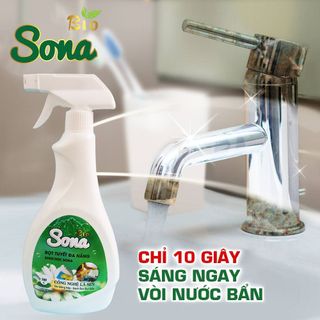 Bọt Tuyết Đa Năng - Tẩy Đa Năng SoNa | Xịt Đa Năng, Tẩy Rửa Vết Bẩn Nhà Bếp, Lau Kính Sạch Bong, Vệ Sinh Bề Mặt SoNa 500ml - Sản Phẩm Sinh Học Chiết Xuất Từ Thiên Nhiên