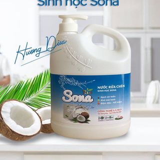 Nước Rửa Chén Hương Dừa 1.6 Kg| Sản Phẩm SInh Học Chiết Xuất Từ Thiên Nhiên - Hương Dừa Tự Nhiên, đánh bay dầu mỡ, bảo vệ da tay người dùng