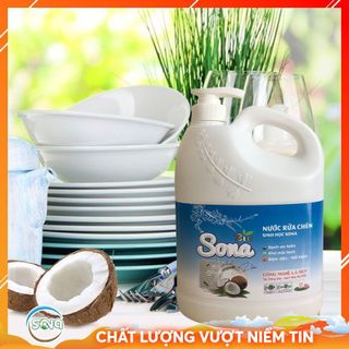 Nước Rửa Chén Hương Dừa 1.6 Kg| Sản Phẩm SInh Học Chiết Xuất Từ Thiên Nhiên - Hương Dừa Tự Nhiên, đánh bay dầu mỡ, bảo vệ da tay người dùng