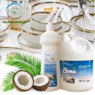 Nước Rửa Chén Hương Dừa 1.6 Kg| Sản Phẩm SInh Học Chiết Xuất Từ Thiên Nhiên - Hương Dừa Tự Nhiên, đánh bay dầu mỡ, bảo vệ da tay người dùng