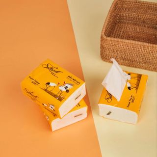 Giấy ăn gấu trúc thùng 30 gói Silkwell, giấy gấu trúc siêu dai không mủn không bụi giấy