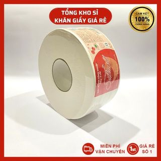 Giấy vệ sinh cuộn lớn, giấy vệ sinh công nghiệp Silkwell 700g 2 lớp có lõi siêu tiết kiệm hàng chính hãng giá sỉ