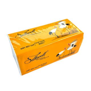 Giấy ăn rút lụa 200 tờ 3 lớp cao cấp Silkwell sếu đầu đỏ giá sỉ