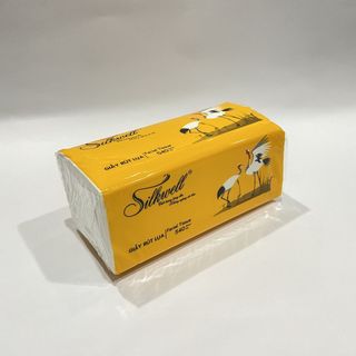 Combo 10 gói Giấy rút Silkwell Sếu 200 tờ 3 lớp hàng cao cấp, khăn giấy rút lụa siêu mềm mịn không tẩy trắng chính hãng
