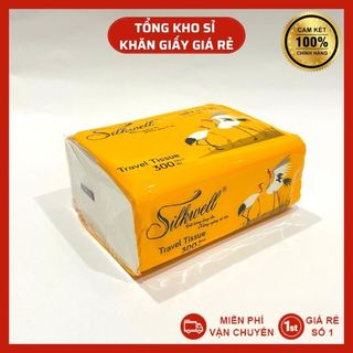 Giấy rút Silkwell Sếu 100 tờ 3 lớp hàng cao cấp, khăn giấy rút lụa siêu mềm mịn không tẩy trắng chính hãng giá sỉ