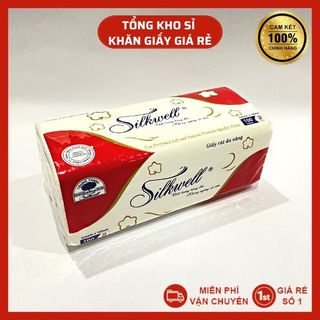Giấy lau đa năng, khăn lau bếp Silkwell 100 tờ đặc biệt siêu dai lau sạch dầu mỡ chuyên dụng hàng chính hãng