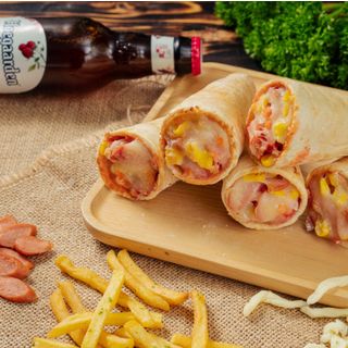 Pizza ốc quế vị xúc xích