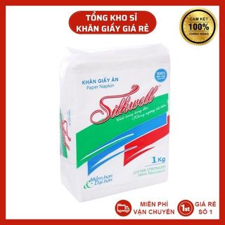 Giấy ăn Silkwell gói 1kg 240 tờ chính hãng