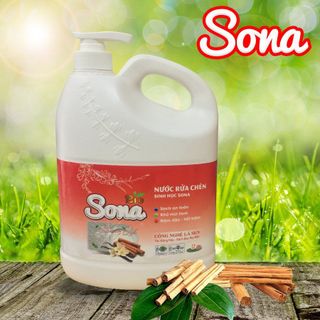 Nước Rửa Chén Sinh Học SONA Hương Quế 1.6 Kg| Sản Phẩm Sinh Học Chiết Xuất Từ Thiên Nhiên Bảo Vệ Da Tay & Thân Thiên Với Môi Trường