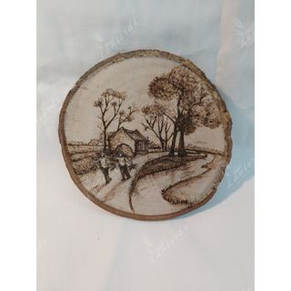 Miếng gỗ, lát gỗ xà cừ tự nhiên decor dày 1 - 1.5cm, đường kính từ 15-20cm