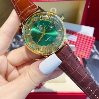 ĐỒNG HỒ OMEGA NAM DÂY NÂU HOT