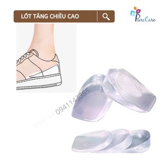 Lót giày độn đế tăng chiều cao – 3.5cm silicon – Free size – Increased Insoles