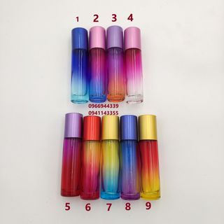 [HCM] Combo 10 chai bi lăn THỦY TINH DÀY 5ml 10ml cao cấp, chiết nước hoa, tinh dầu