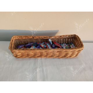 Khay đựng viết đan bằng sợi mây 26x5cm