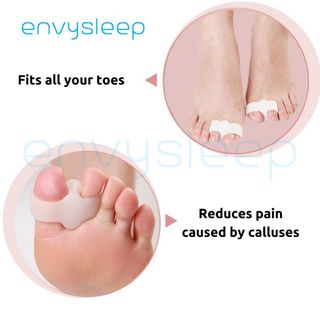 [sale] Silicon ENVYSLEEP giảm đau 2 ngón chân với giày búp bê, giày bít,1 bộ 2 cái, free size, nam và nữ giá sỉ