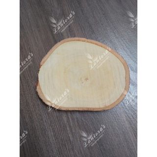Miếng gỗ, lát gỗ tự nhiên decor dày 1.5-2cm, đường kính từ 15-20cm