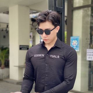 SƠ MI ĐŨI NAM TAY DÀI CHỮ THÊU