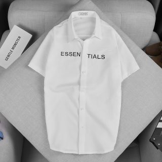 ÁO SƠ MI NAM VẢI ĐŨI THÊU TAY NGẮN