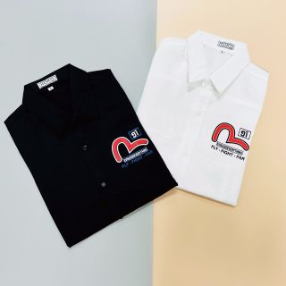 ÁO SƠ MI NAM NGẮN TAY IN EVISU MÃ MỚI