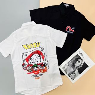 ÁO SƠ MI NAM NGẮN TAY IN EVISU MÃ MỚI