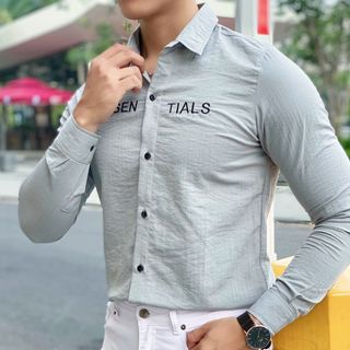 SƠ MI ĐŨI TAY DÀI THÊU CHỮ