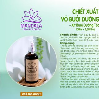 Xịt Dưỡng Tóc Tinh Chất Vỏ Bưởi Tinh Khiết Mandala 100ml