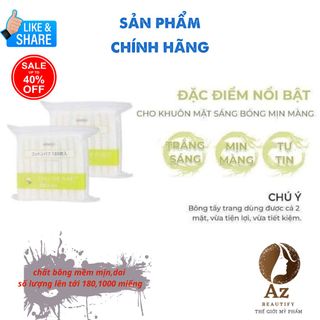 Bông tẩy trang miniso 180 miếng,bông tẩy trang nhật bản