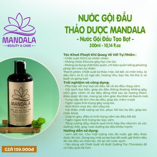 Nước gội thảo dược lên men Mandala