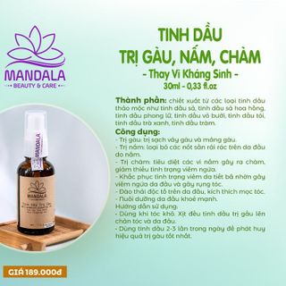 Tinh dầu trị gàu - Tinh dầu tinh khiết Mandala 30ml