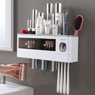 Giá để bàn chải đánh răng, nhả kem đánh răng