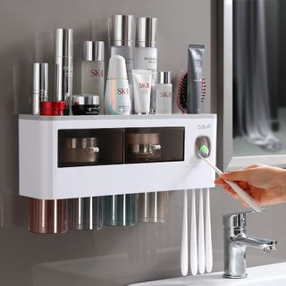 Giá để bàn chải đánh răng, nhả kem đánh răng