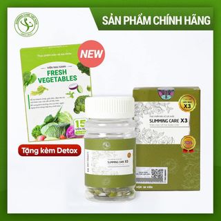 Viên Thảo Mộc Giảm Cân Slimming Care X3 Thế Hệ Mới Tặng detox