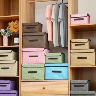 Sét 2 hộp vải đựng đồ đa năng