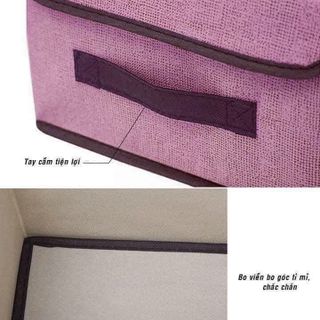 Sét 2 hộp vải đựng đồ đa năng