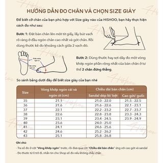 Sandal bệt nữ đẹp quai ngang da mềm 1 quai khóa gài có Bigsize chính hãng HISHOO màu kem S050