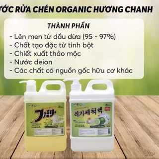 Nước rửa chén organic