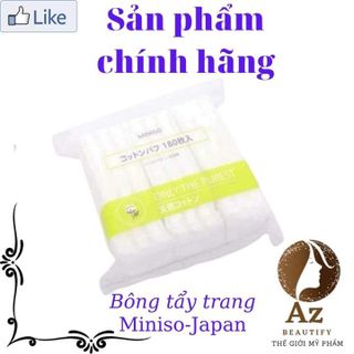 Bông tẩy trang miniso 180 miếng,bông tẩy trang nhật bản giá sỉ