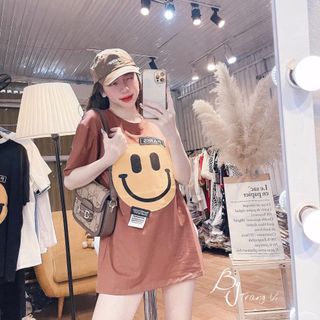 Áo phông cotton túi zip hàng qc xịn sò from dấu quần, freesize đến 70kg