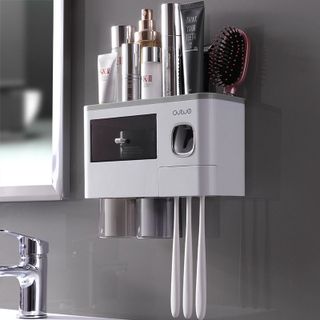 Bộ nhả kem đánh răng, để cốc