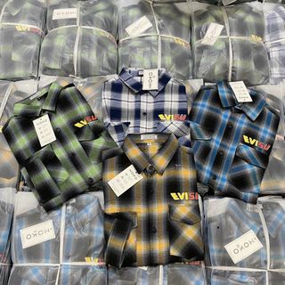 ÁO SƠ MI NAM CARO IN HÌNH TRƯỚC SAU CÓ TÚI