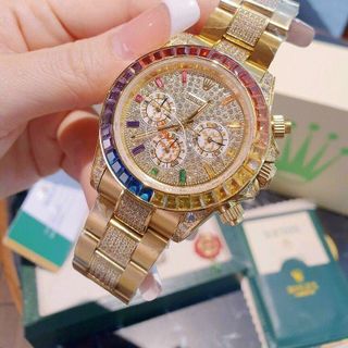 ĐỒNG HỒ ROLLEX CƠ DIAMON 6KIM SIÊU CẤP