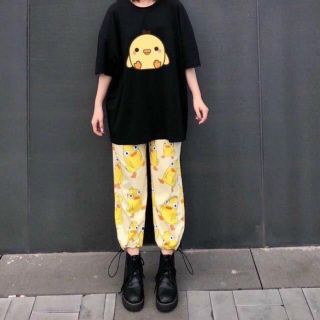 Quần dài in vịt da cá form dưới 65kg