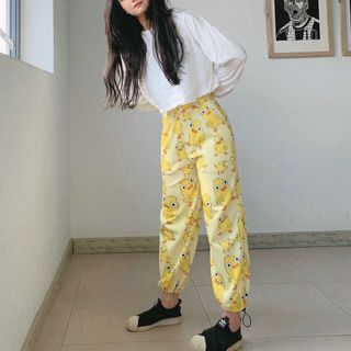 Quần dài in vịt da cá form dưới 65kg