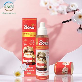 TINH DẦU THIÊN NHIÊN SONA Hương Ban Mai 150ml| Xả vải khô - Xịt thơm quần áo sona, chiết xuất từ thiên nhiên, lưu hương bên lâu trên quần áo