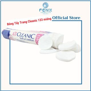 Bông Tẩy Trang Cleanic Soft And Comfort Cotton Pads 133 miếng siêu to