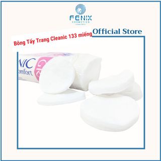 Bông Tẩy Trang Cleanic Soft And Comfort Cotton Pads 133 miếng siêu to