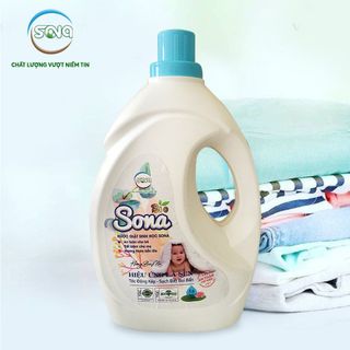 Nước Giặt Xả Thiên Nhiên SONA Hương Ban Mai 3.6Kg | Nước Giặt Xả 2in1 An toàn cho làn da, bảo vệ từng sợi vải