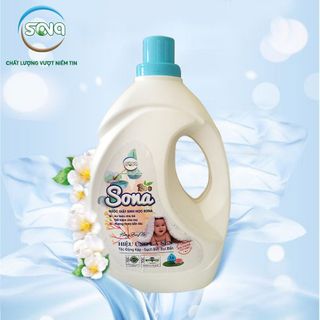 Nước Giặt Xả Thiên Nhiên SONA Hương Ban Mai 3.6Kg | Nước Giặt Xả 2in1 An toàn cho làn da, bảo vệ từng sợi vải