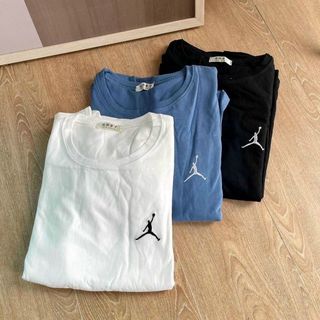 Đồ bộ mặc nhà logo thêu thun cotton áo ba lỗ quần đùi